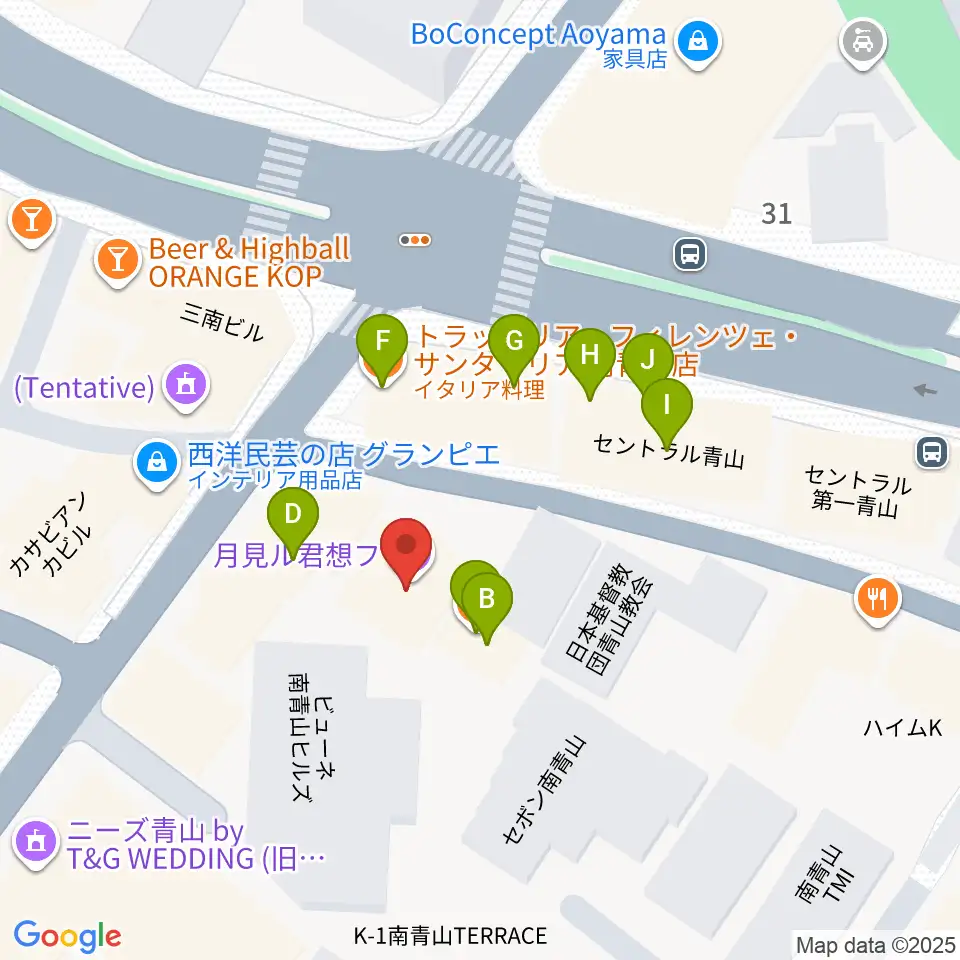 月見ル君想フ周辺のファミレス・ファーストフード一覧地図
