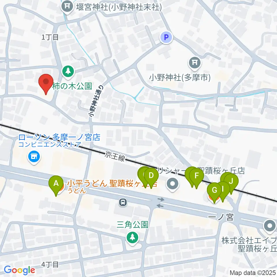 バグパイプ販売店 Dスロー周辺のファミレス・ファーストフード一覧地図