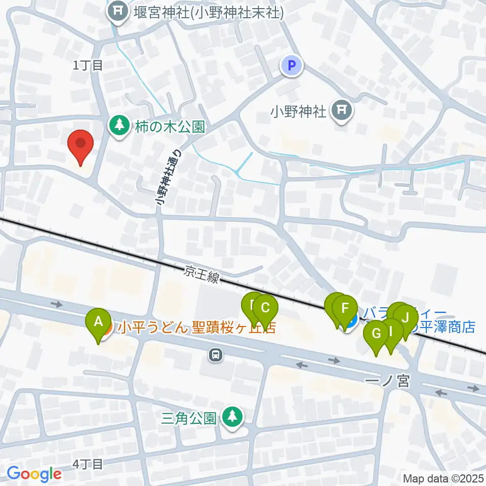 バグパイプ販売店 Dスロー周辺のファミレス・ファーストフード一覧地図