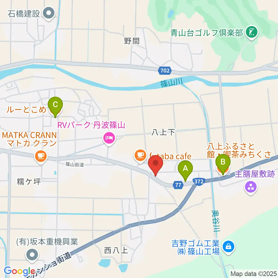 WASHIO GUITAR SCHOOL周辺のファミレス・ファーストフード一覧地図