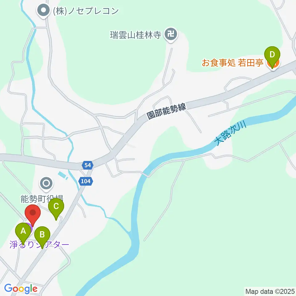 淨るりシアター周辺のファミレス・ファーストフード一覧地図