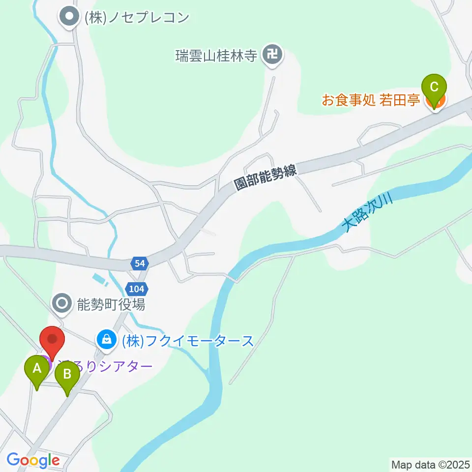 淨るりシアター周辺のファミレス・ファーストフード一覧地図
