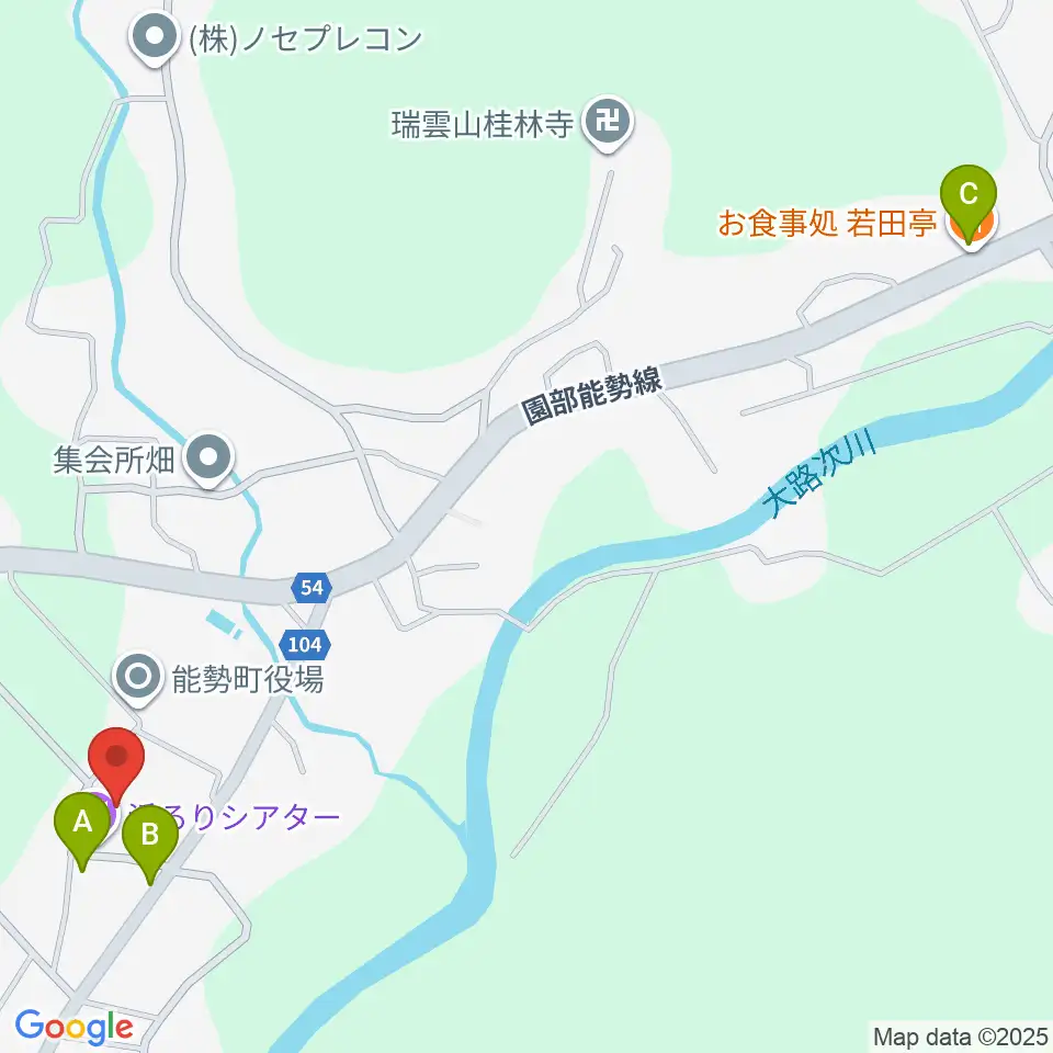 淨るりシアター周辺のファミレス・ファーストフード一覧地図