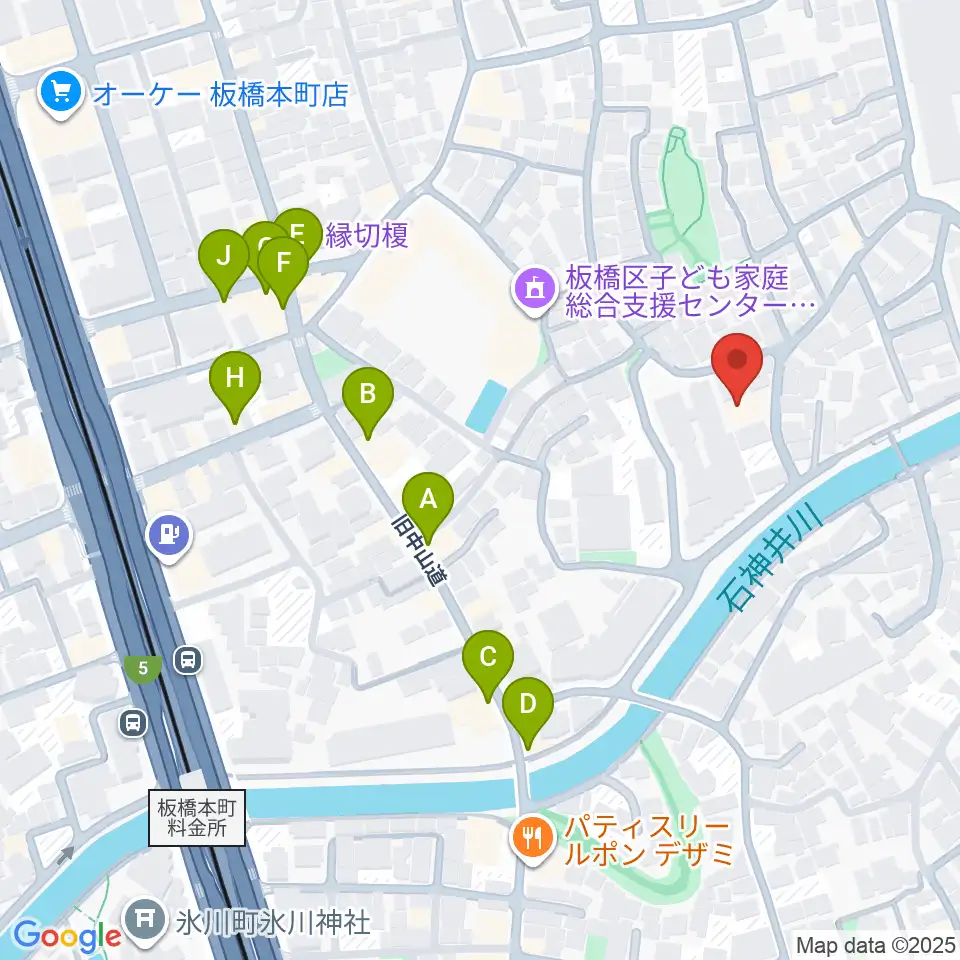 リボーンウッドスタジオ周辺のファミレス・ファーストフード一覧地図