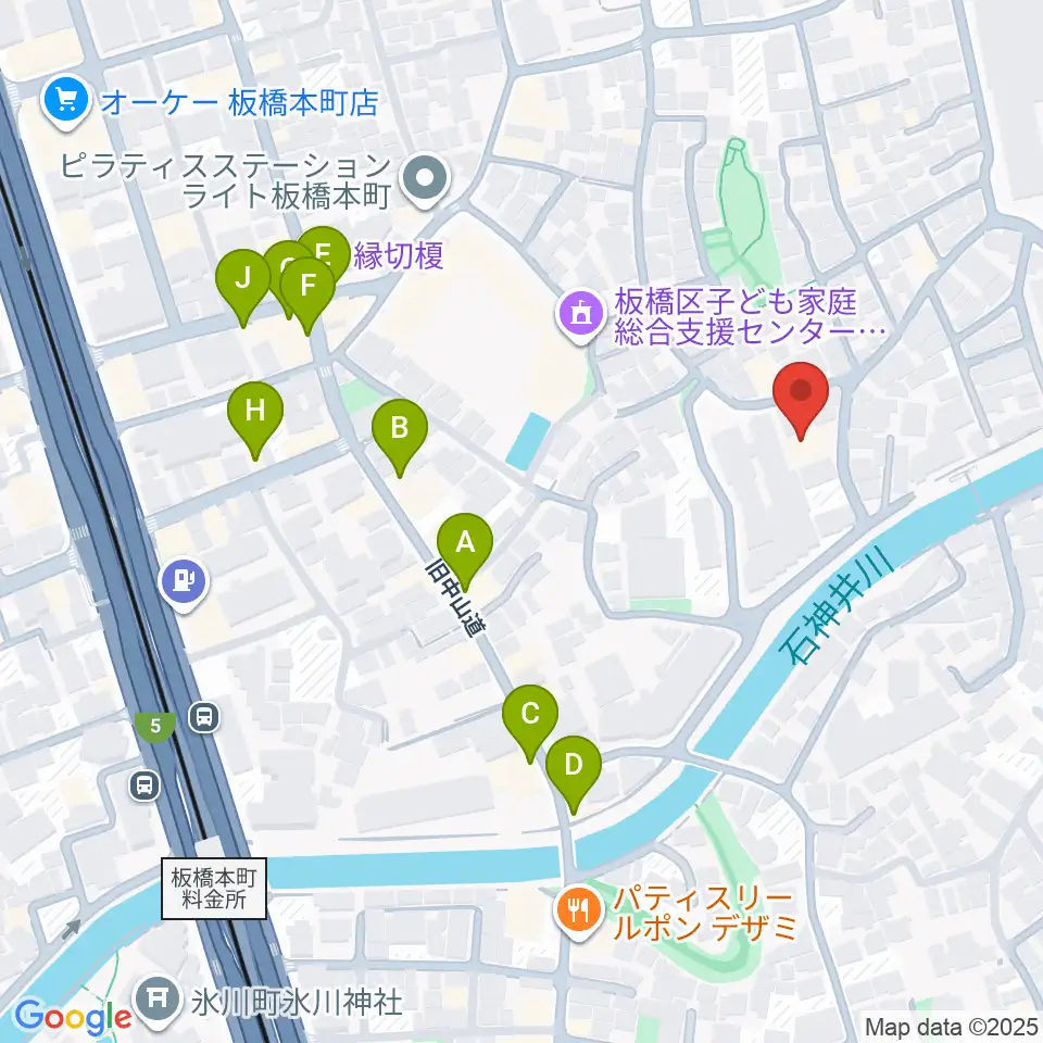 リボーンウッドスタジオ周辺のファミレス・ファーストフード一覧地図