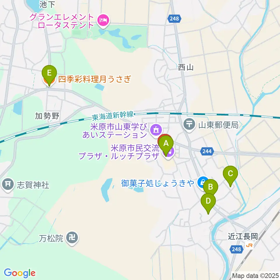 ルッチプラザ ベルホール310周辺のファミレス・ファーストフード一覧地図