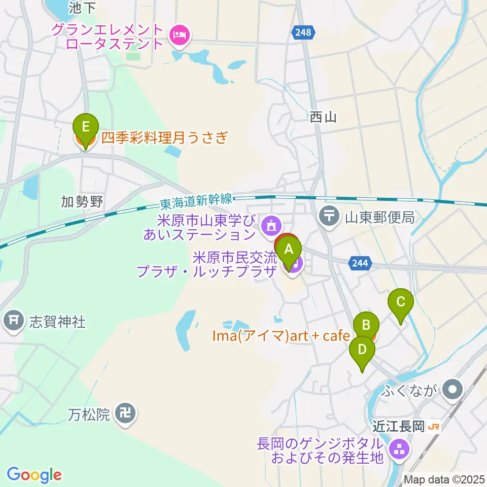 ルッチプラザ ベルホール310周辺のファミレス・ファーストフード一覧地図