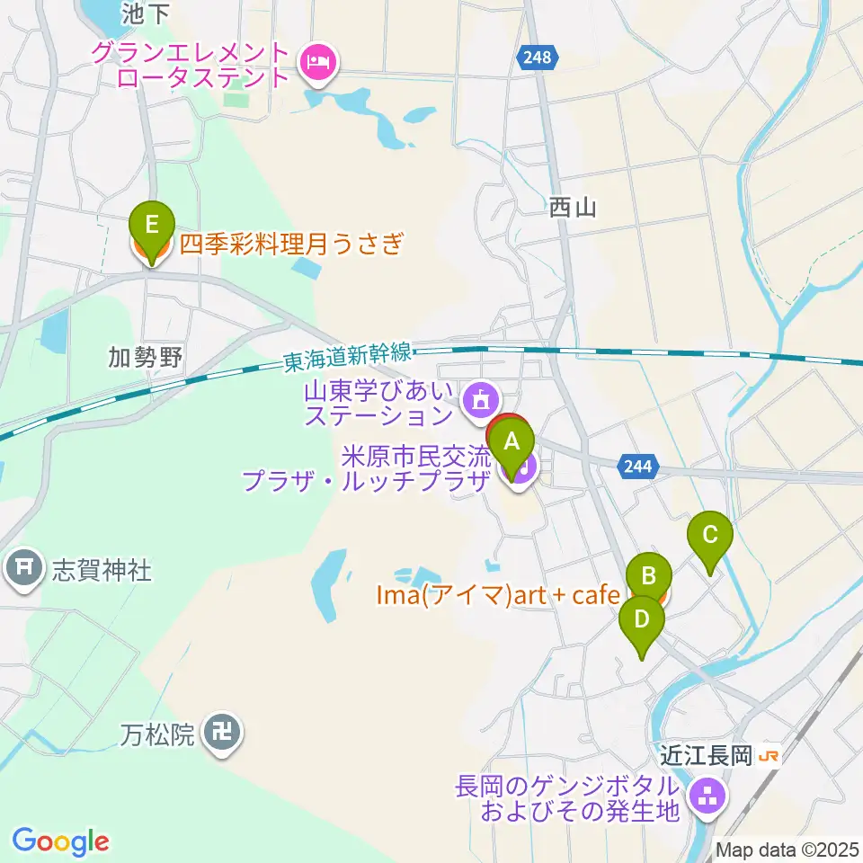 ルッチプラザ ベルホール310周辺のファミレス・ファーストフード一覧地図