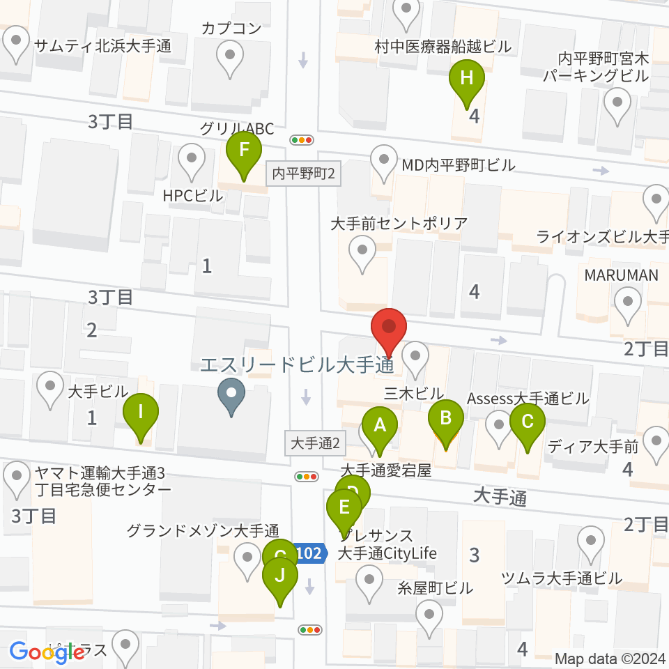 SKS音楽教室周辺のファミレス・ファーストフード一覧地図