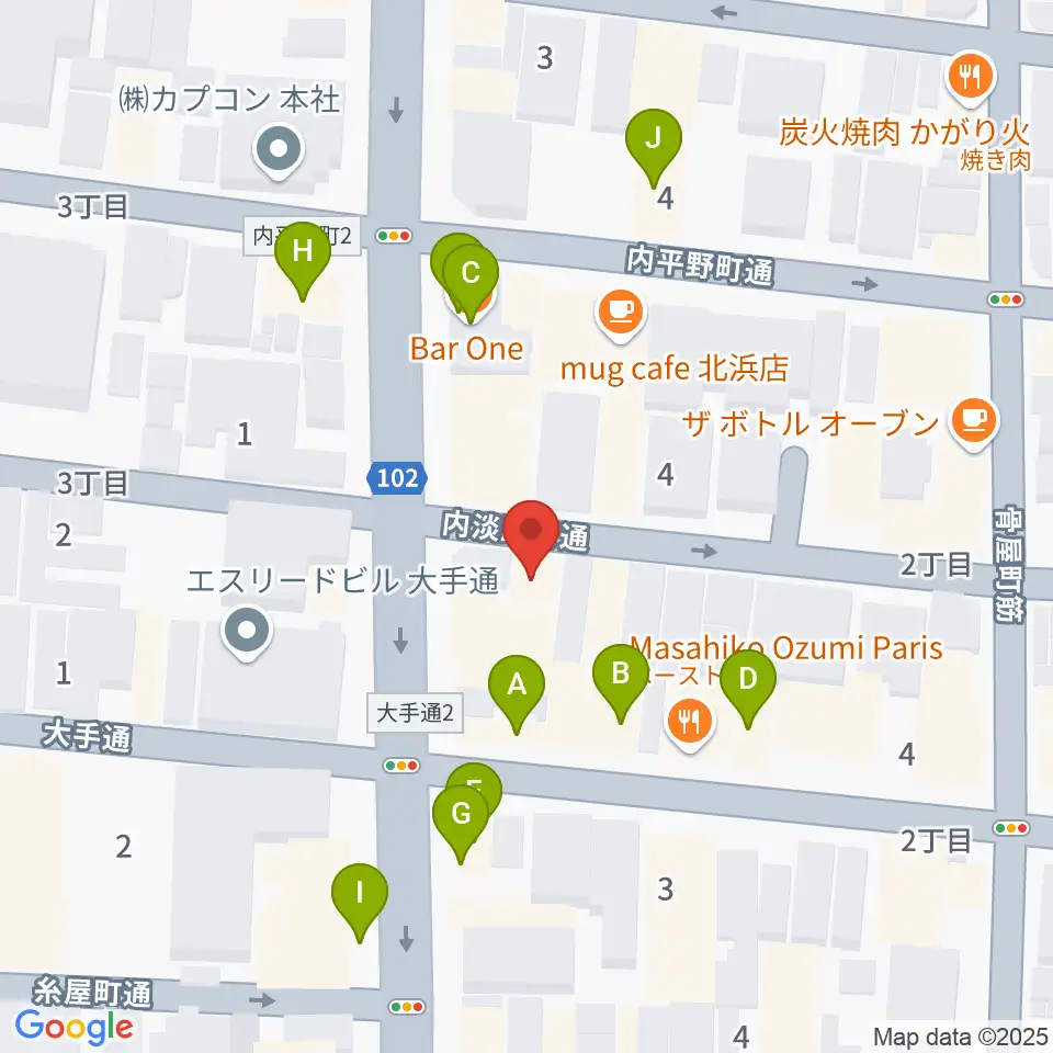 SKS音楽教室周辺のファミレス・ファーストフード一覧地図