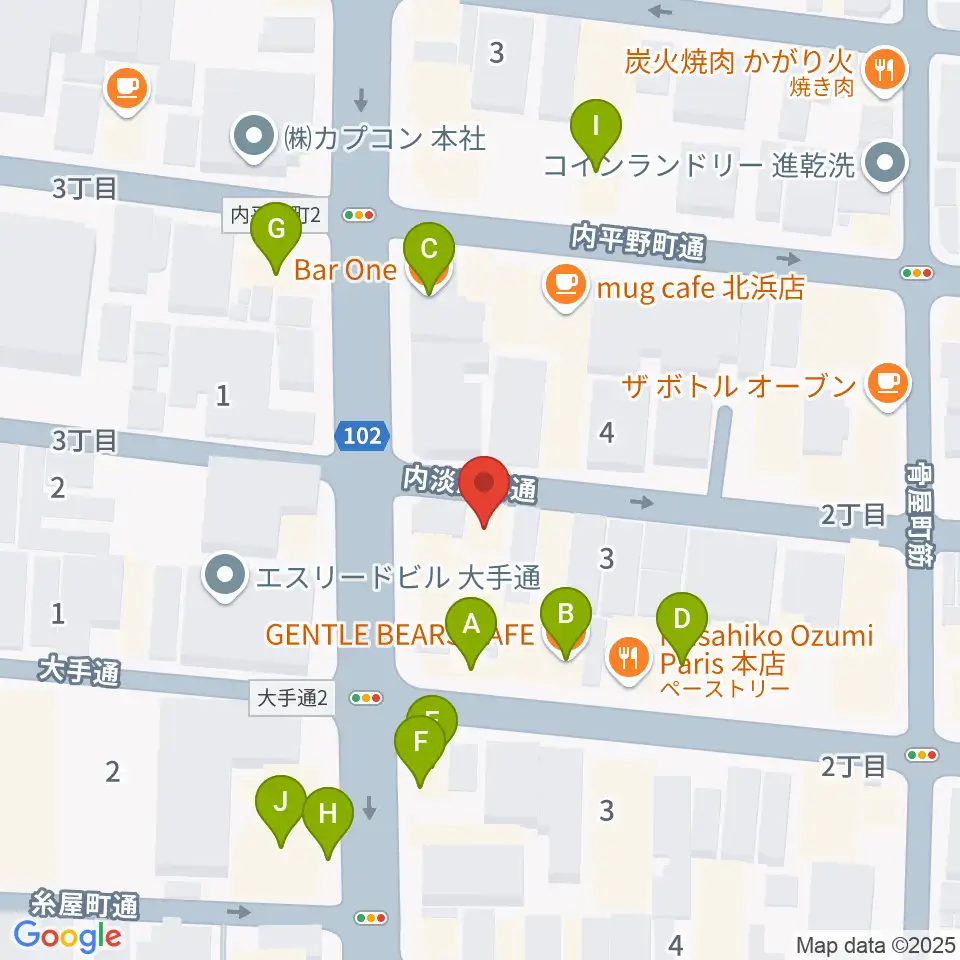 SKS音楽教室周辺のファミレス・ファーストフード一覧地図