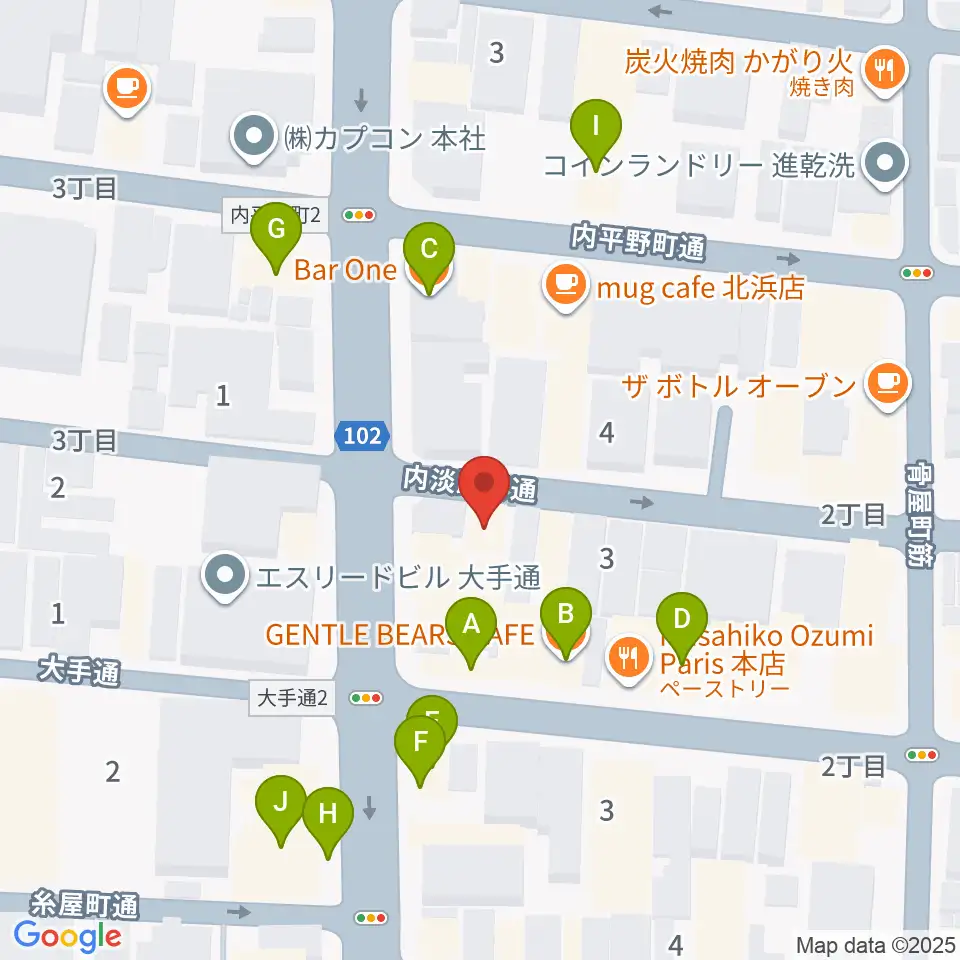 SKS音楽教室周辺のファミレス・ファーストフード一覧地図