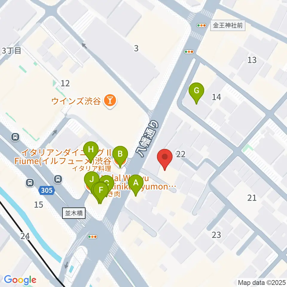 Studio S&S周辺のファミレス・ファーストフード一覧地図