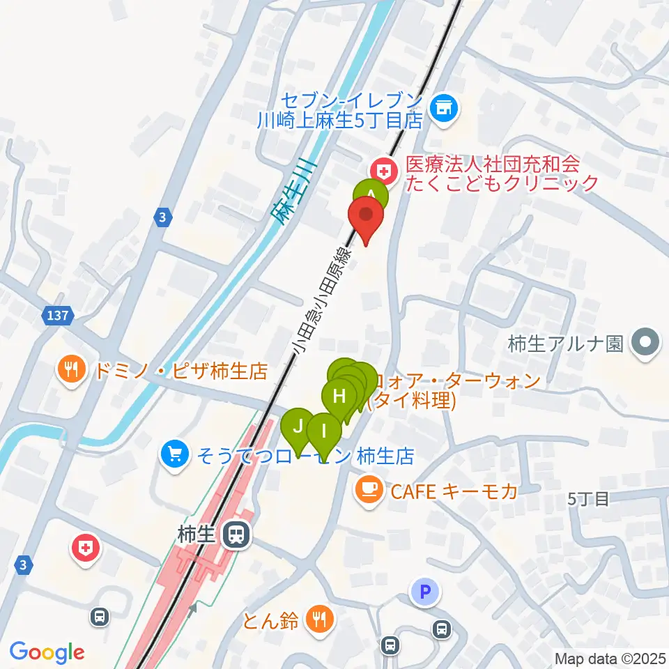 IL CONFORTO周辺のファミレス・ファーストフード一覧地図