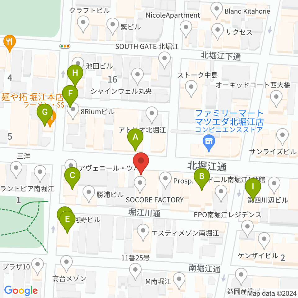 Corner Stone Bar周辺のファミレス・ファーストフード一覧地図