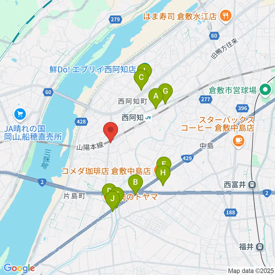 CROWD SURF周辺のファミレス・ファーストフード一覧地図