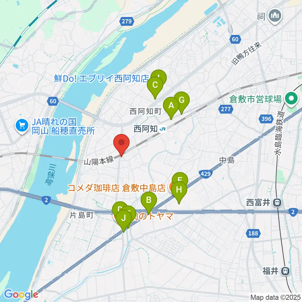CROWD SURF周辺のファミレス・ファーストフード一覧地図