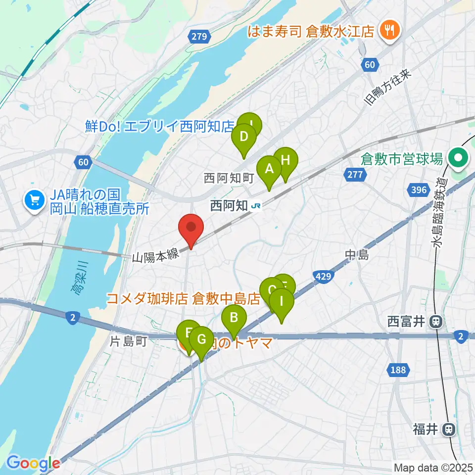 CROWD SURF周辺のファミレス・ファーストフード一覧地図