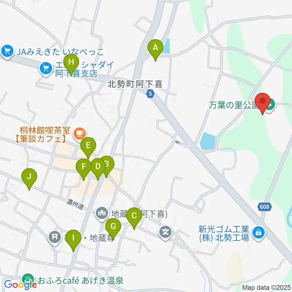 いなべエフエム周辺のファミレス・ファーストフード一覧地図