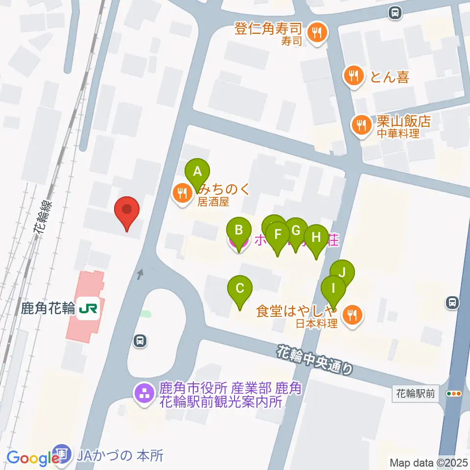 鹿角きりたんぽFM周辺のファミレス・ファーストフード一覧地図