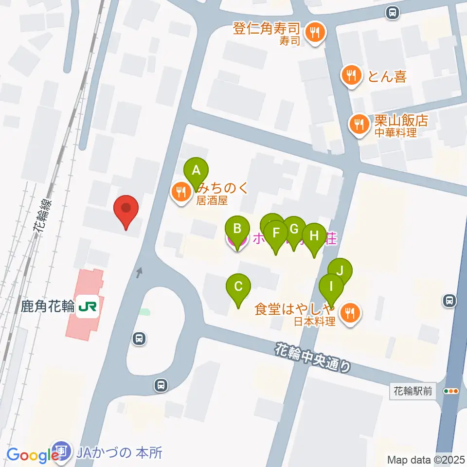 鹿角きりたんぽFM周辺のファミレス・ファーストフード一覧地図