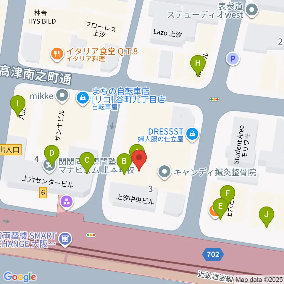 Little Egg Studio周辺のファミレス・ファーストフード一覧地図