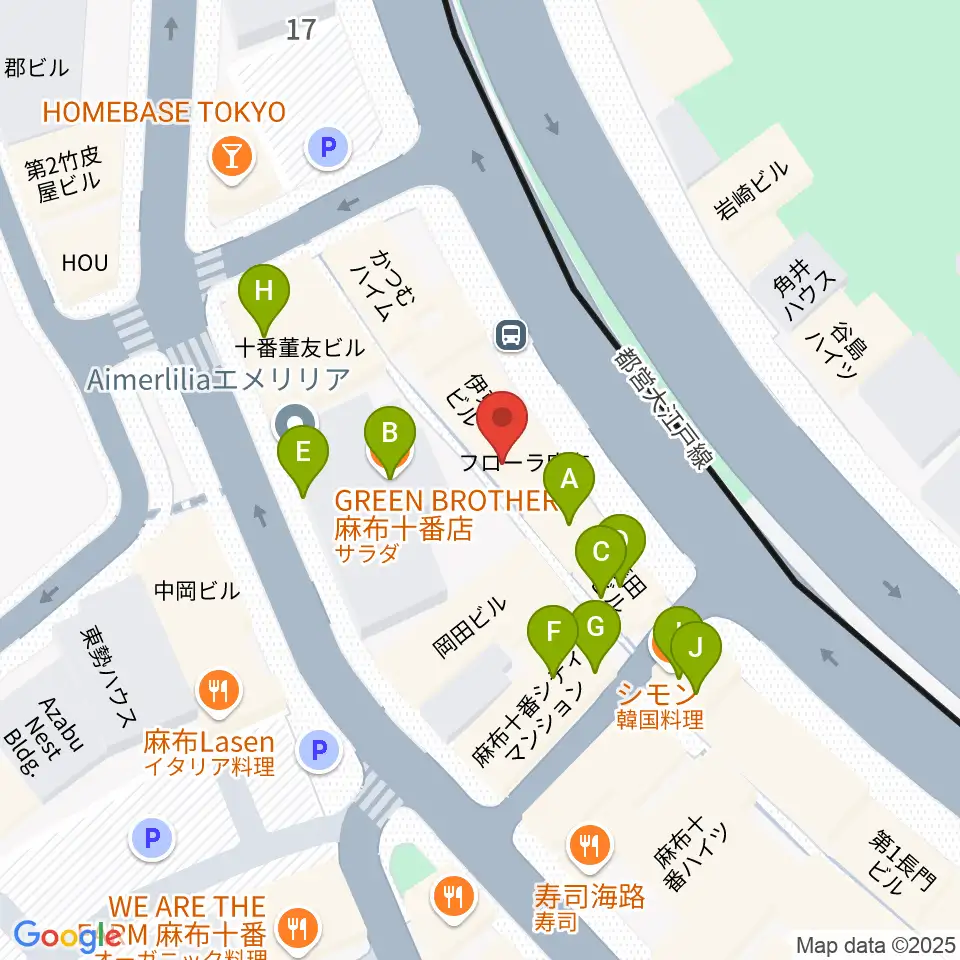 Heard Studio周辺のファミレス・ファーストフード一覧地図
