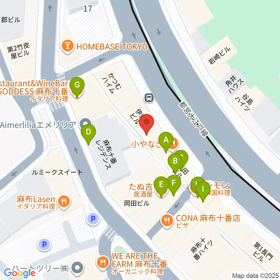 Heard Studio周辺のファミレス・ファーストフード一覧地図