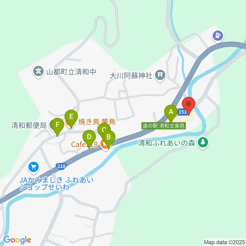 清和文楽館周辺のファミレス・ファーストフード一覧地図