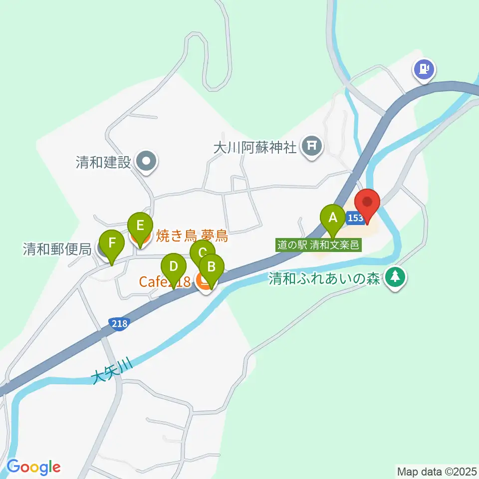 清和文楽館周辺のファミレス・ファーストフード一覧地図