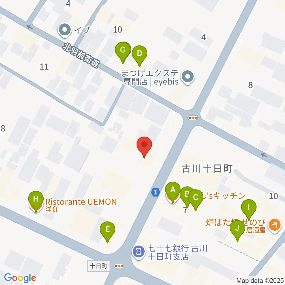 ソマキ・ミュージック周辺のファミレス・ファーストフード一覧地図