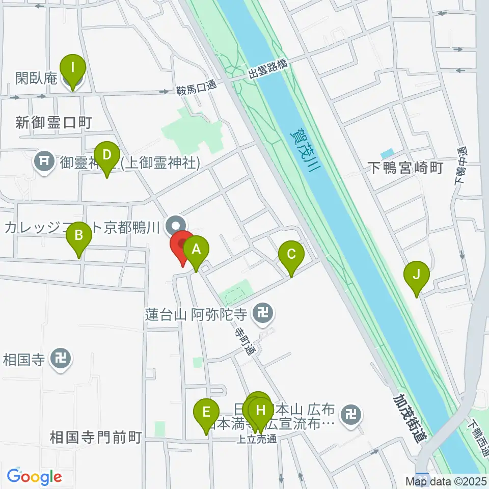 あとりえミノムシ周辺のファミレス・ファーストフード一覧地図
