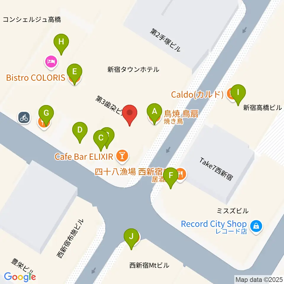 ガーデンシェッド周辺のファミレス・ファーストフード一覧地図