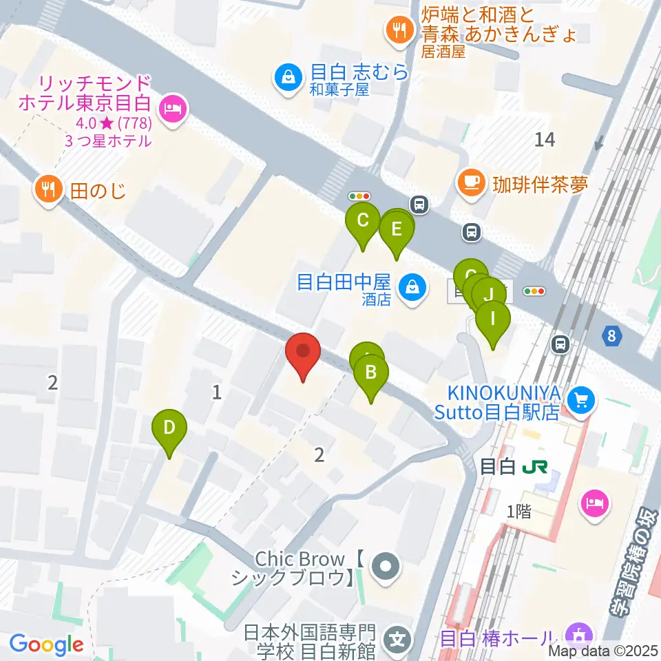 WORLD DISQUE周辺のファミレス・ファーストフード一覧地図
