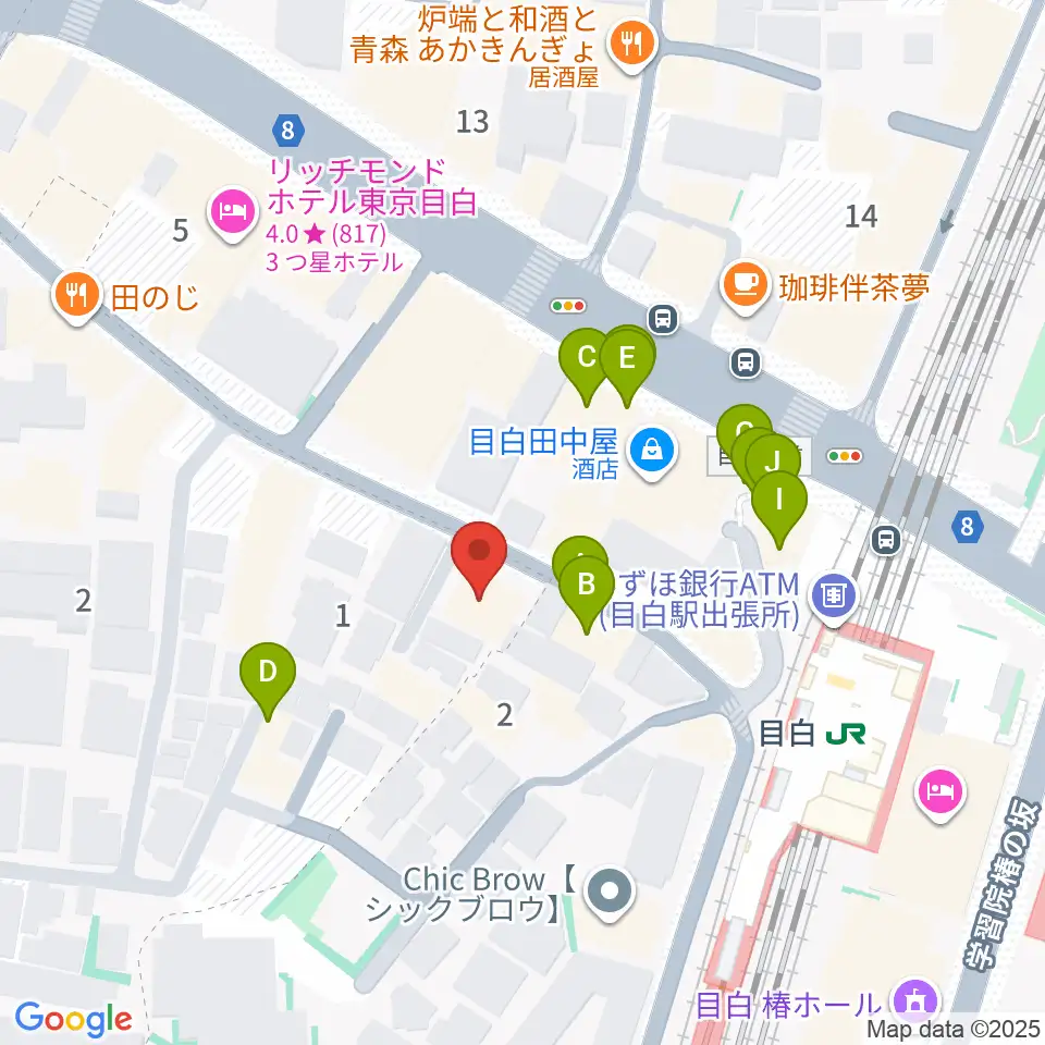 WORLD DISQUE周辺のファミレス・ファーストフード一覧地図