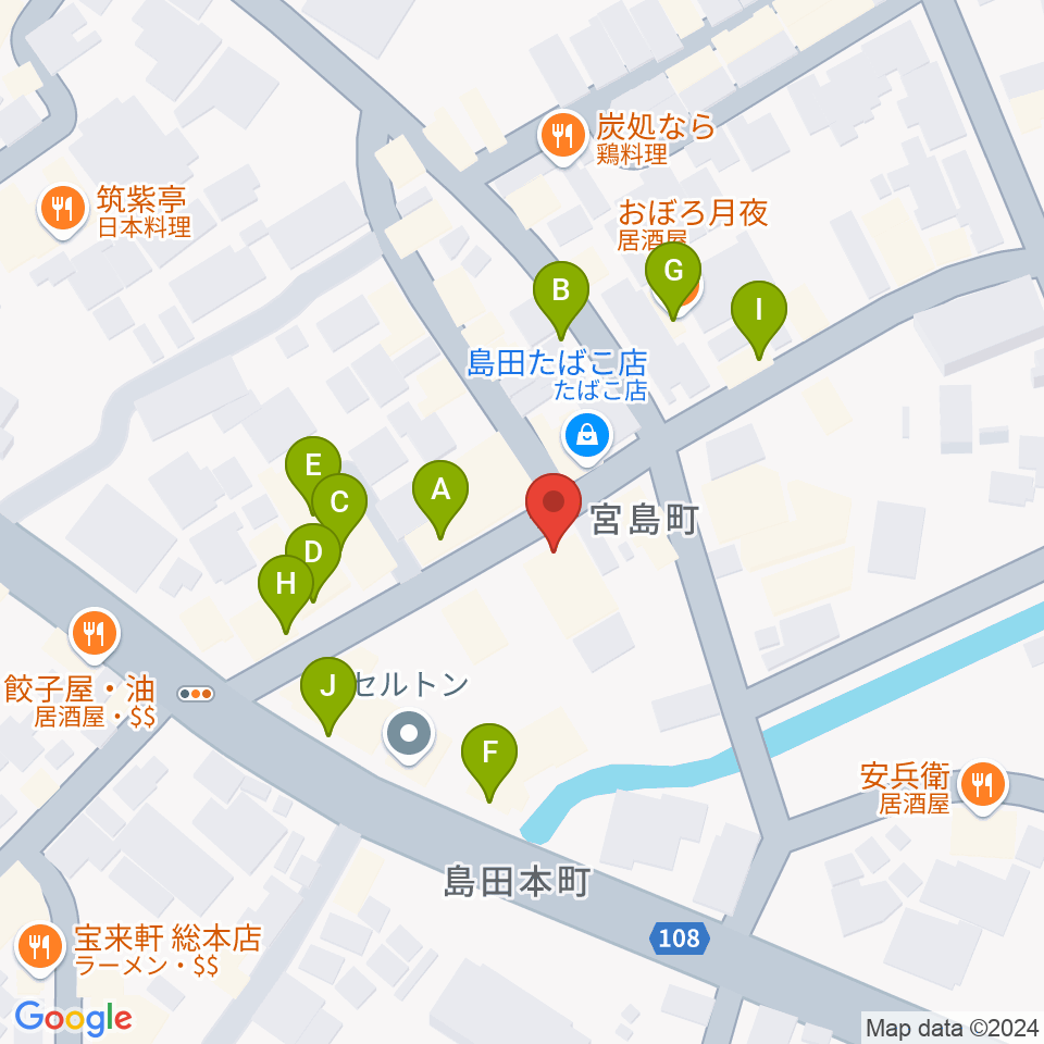 リル・ドリーム周辺のファミレス・ファーストフード一覧地図