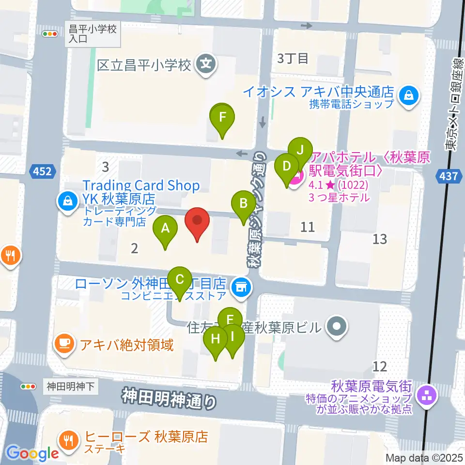 Twin Box周辺のファミレス・ファーストフード一覧地図