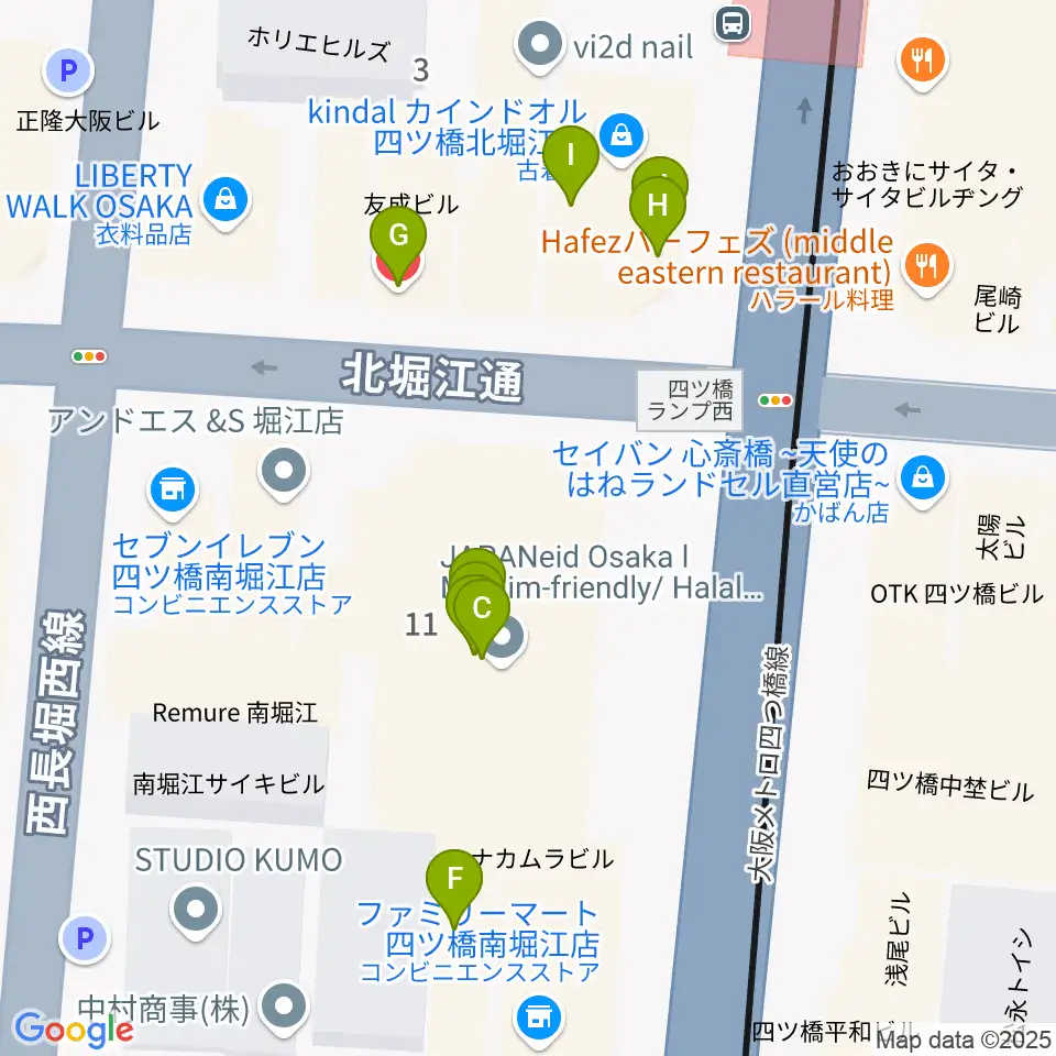 TIME BOMB RECORDS周辺のファミレス・ファーストフード一覧地図