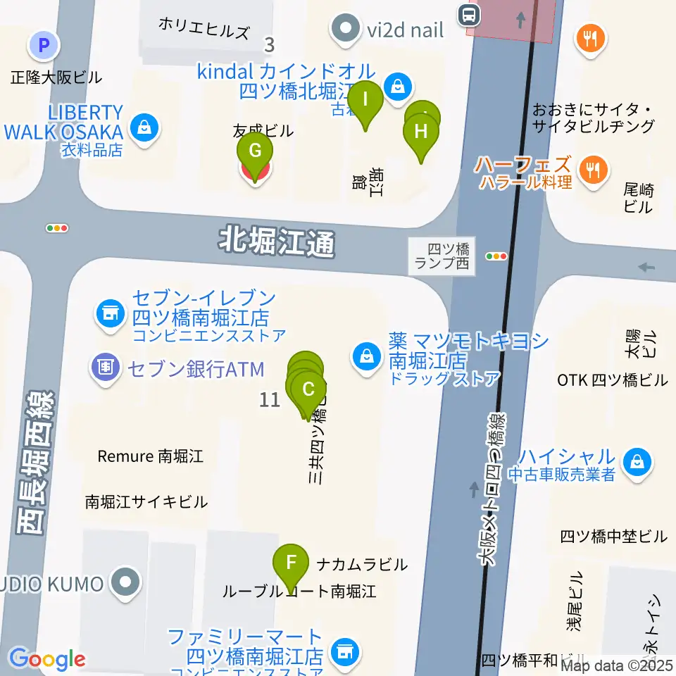 TIME BOMB RECORDS周辺のファミレス・ファーストフード一覧地図