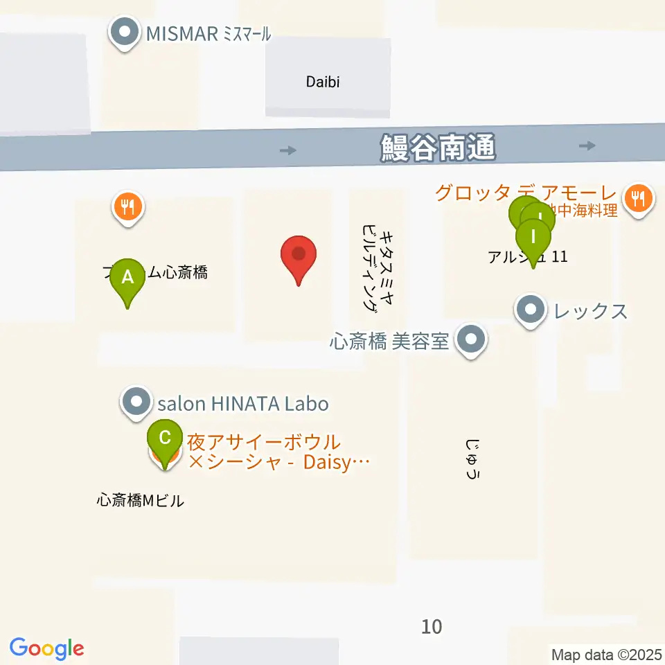 Root Down Records周辺のファミレス・ファーストフード一覧地図