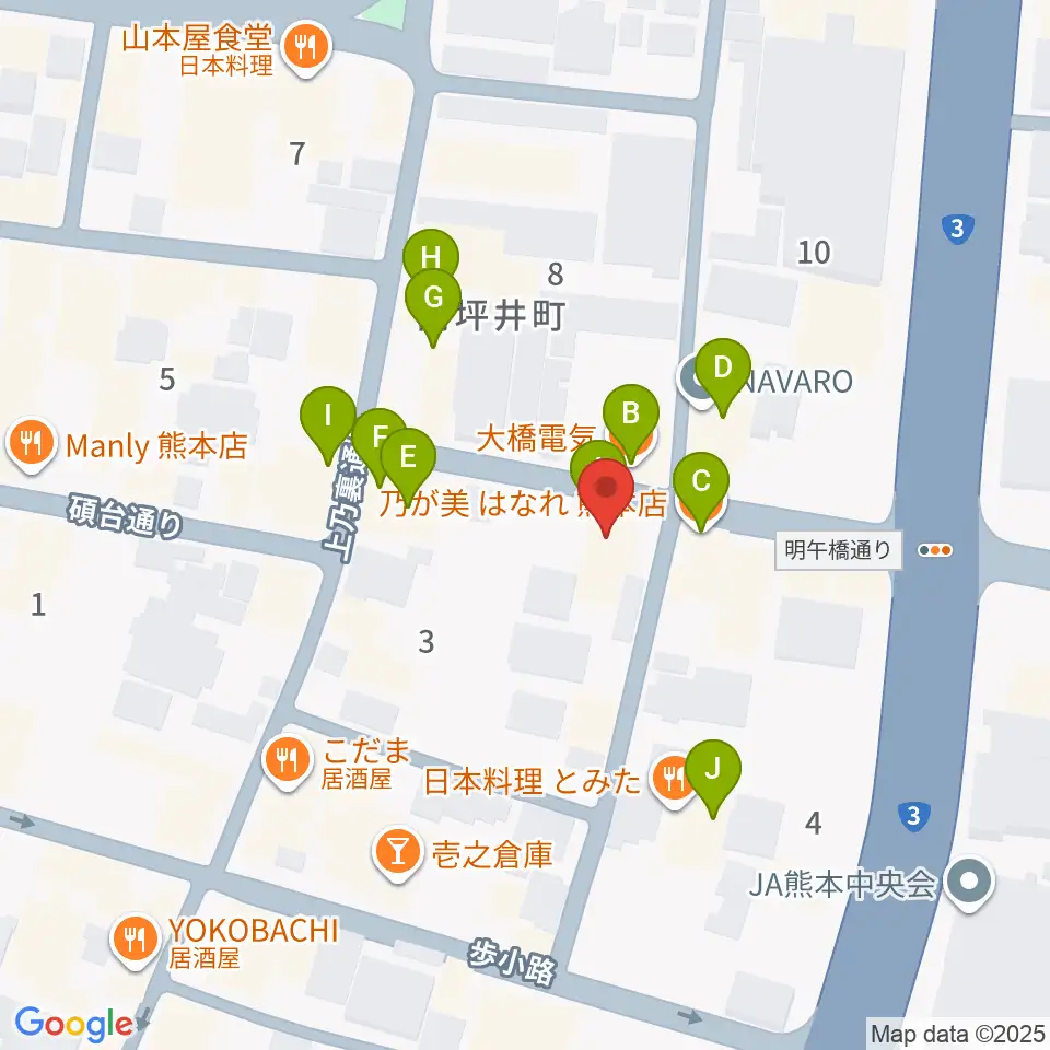 PEANUTS RECORDS周辺のファミレス・ファーストフード一覧地図