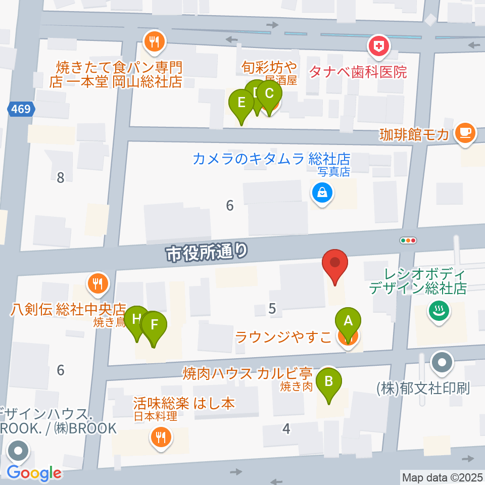 レコード屋 総社店周辺のファミレス・ファーストフード一覧地図