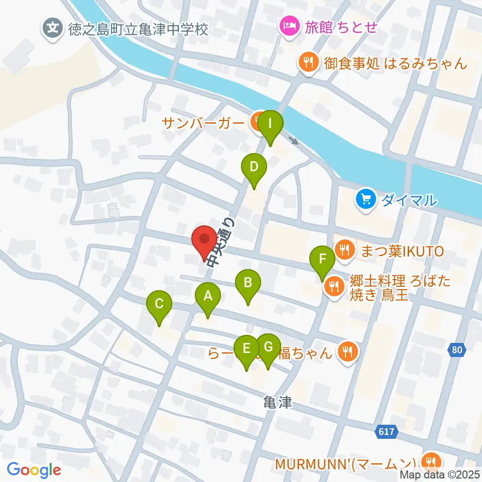 徳之島MAC周辺のファミレス・ファーストフード一覧地図