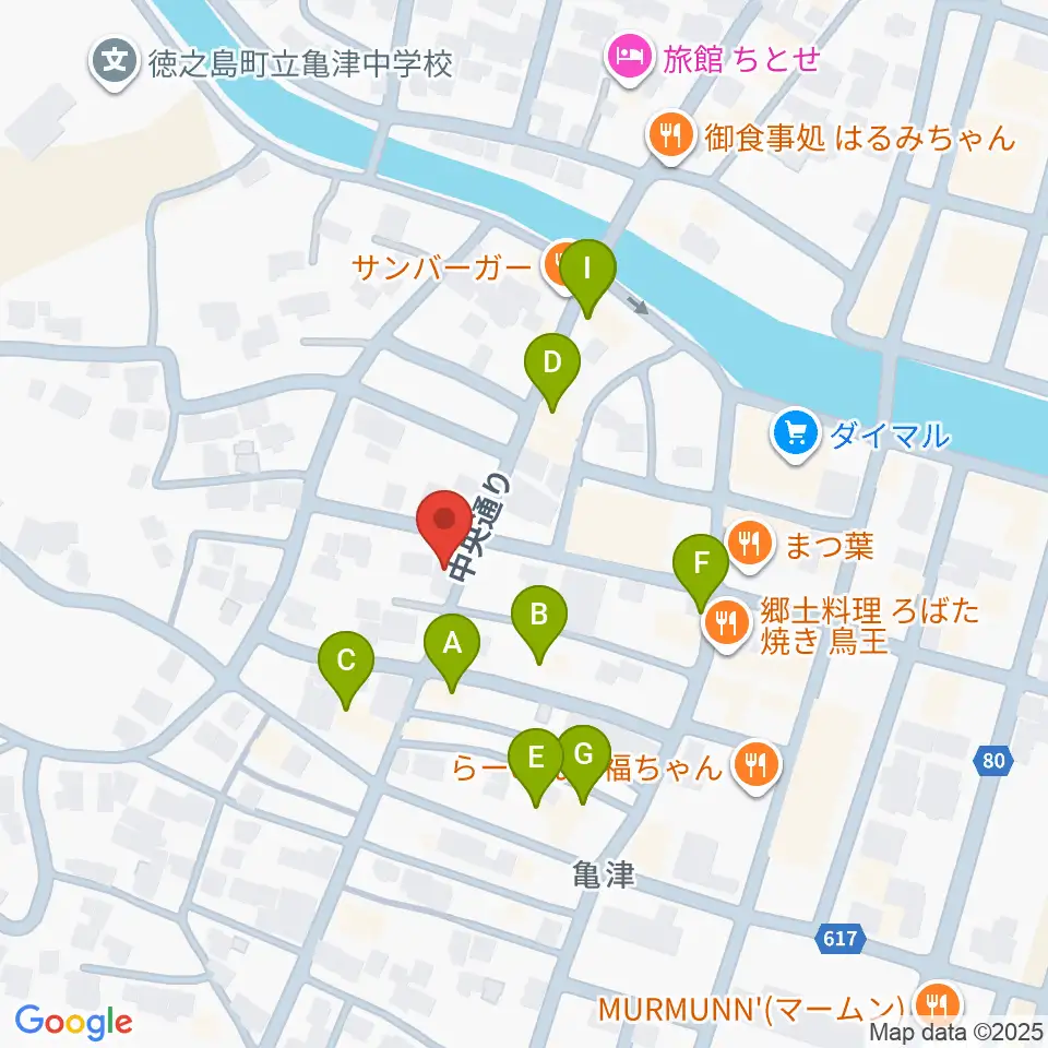 徳之島MAC周辺のファミレス・ファーストフード一覧地図