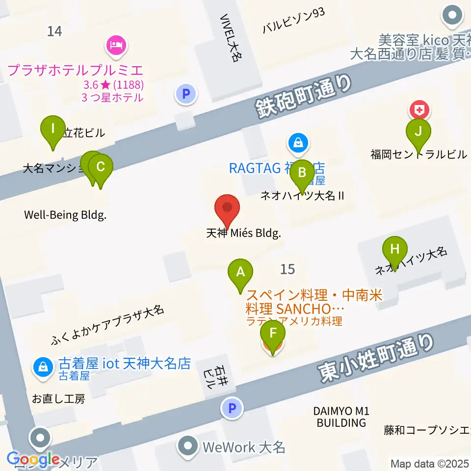 チクロマーケット周辺のファミレス・ファーストフード一覧地図