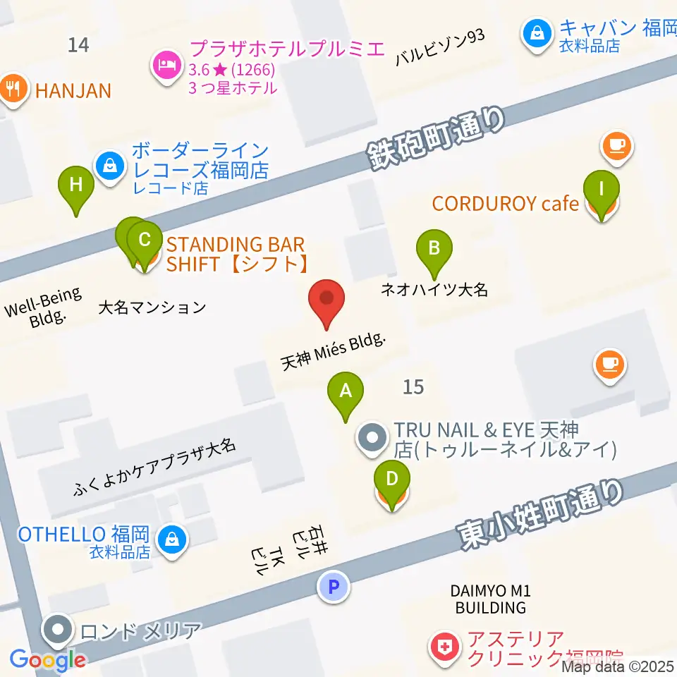 チクロマーケット周辺のファミレス・ファーストフード一覧地図