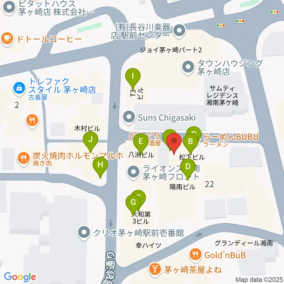 LUSH LIFE周辺のファミレス・ファーストフード一覧地図