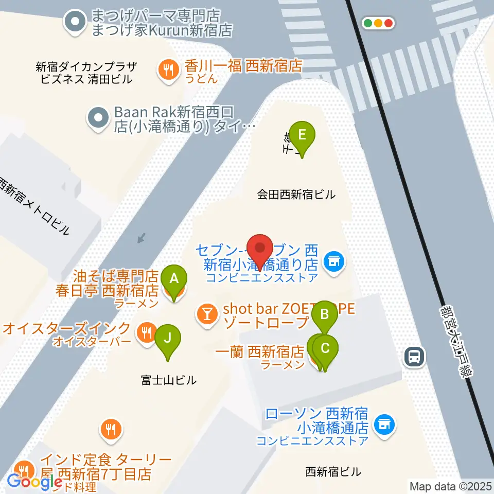 ビートコレクターズ周辺のファミレス・ファーストフード一覧地図