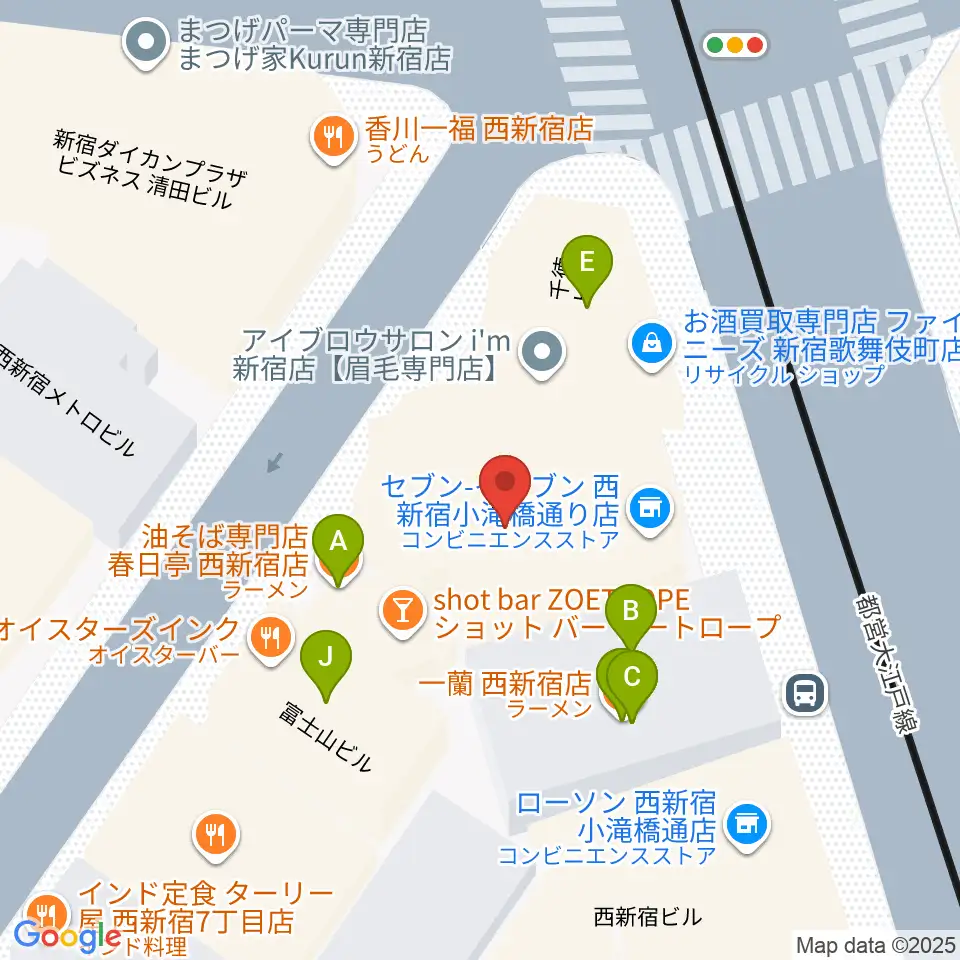 ビートコレクターズ周辺のファミレス・ファーストフード一覧地図