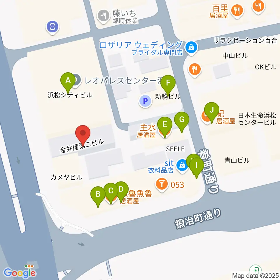 SOUL CLAP周辺のファミレス・ファーストフード一覧地図